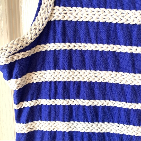 MAX STUDIO Braided Stripe Cotton Sheath Dress—XL - Picture 9 of 11